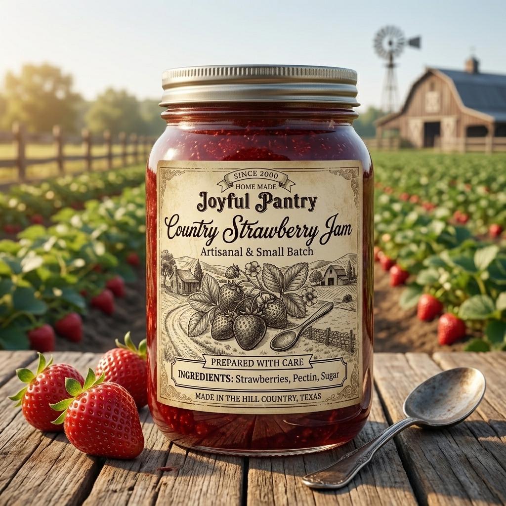 Country Strawberry Jam – Preserves & Spreads