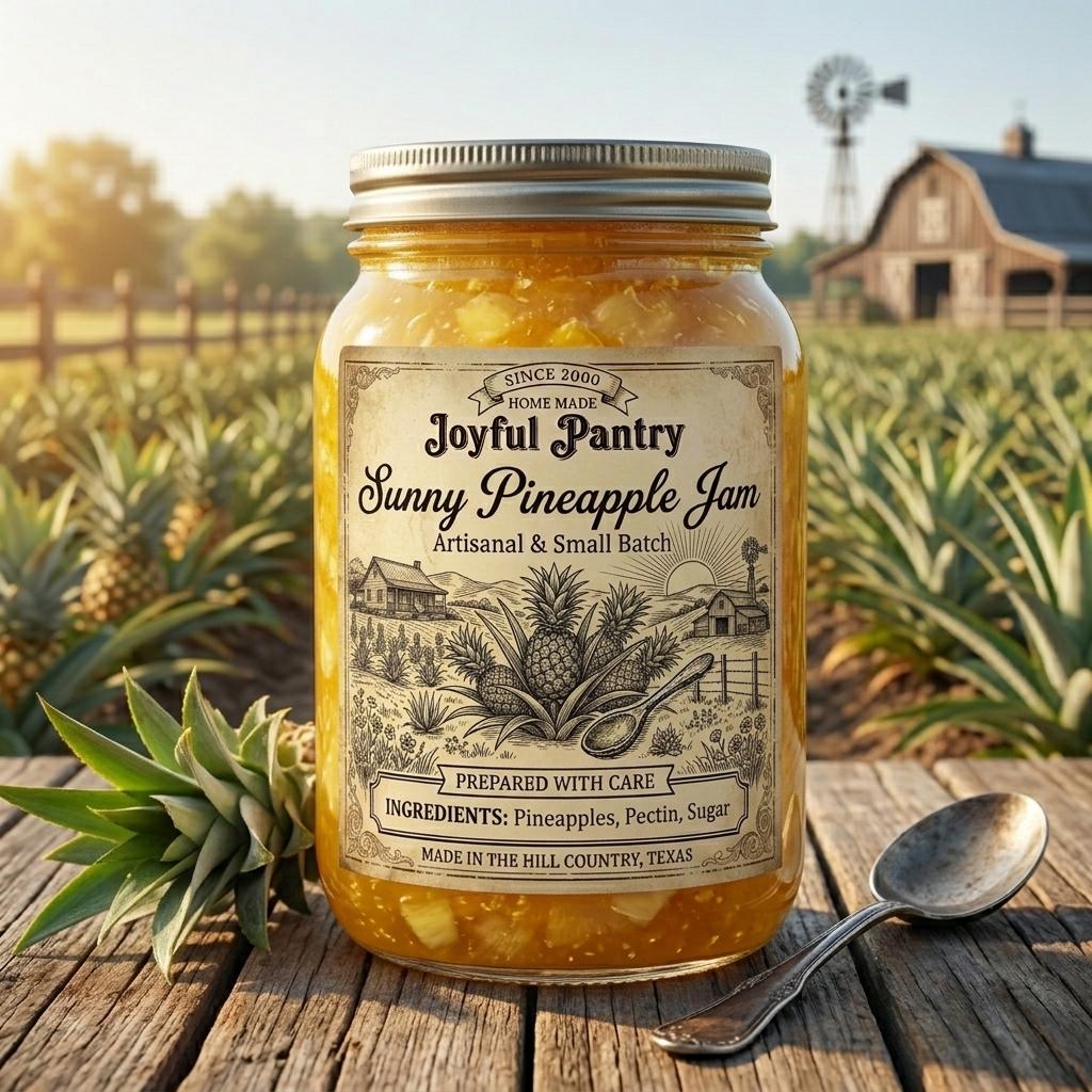 Sunny Pineapple Jam (small) – Preserves & Spreads
